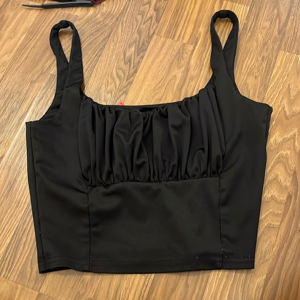 Black crop top